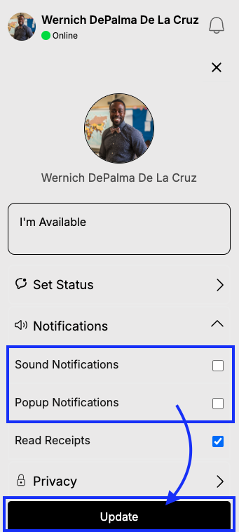 Notification Settings - Suited Tutor