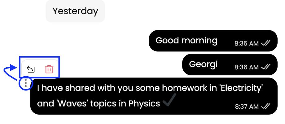 Messaging Options - Suited Tutor