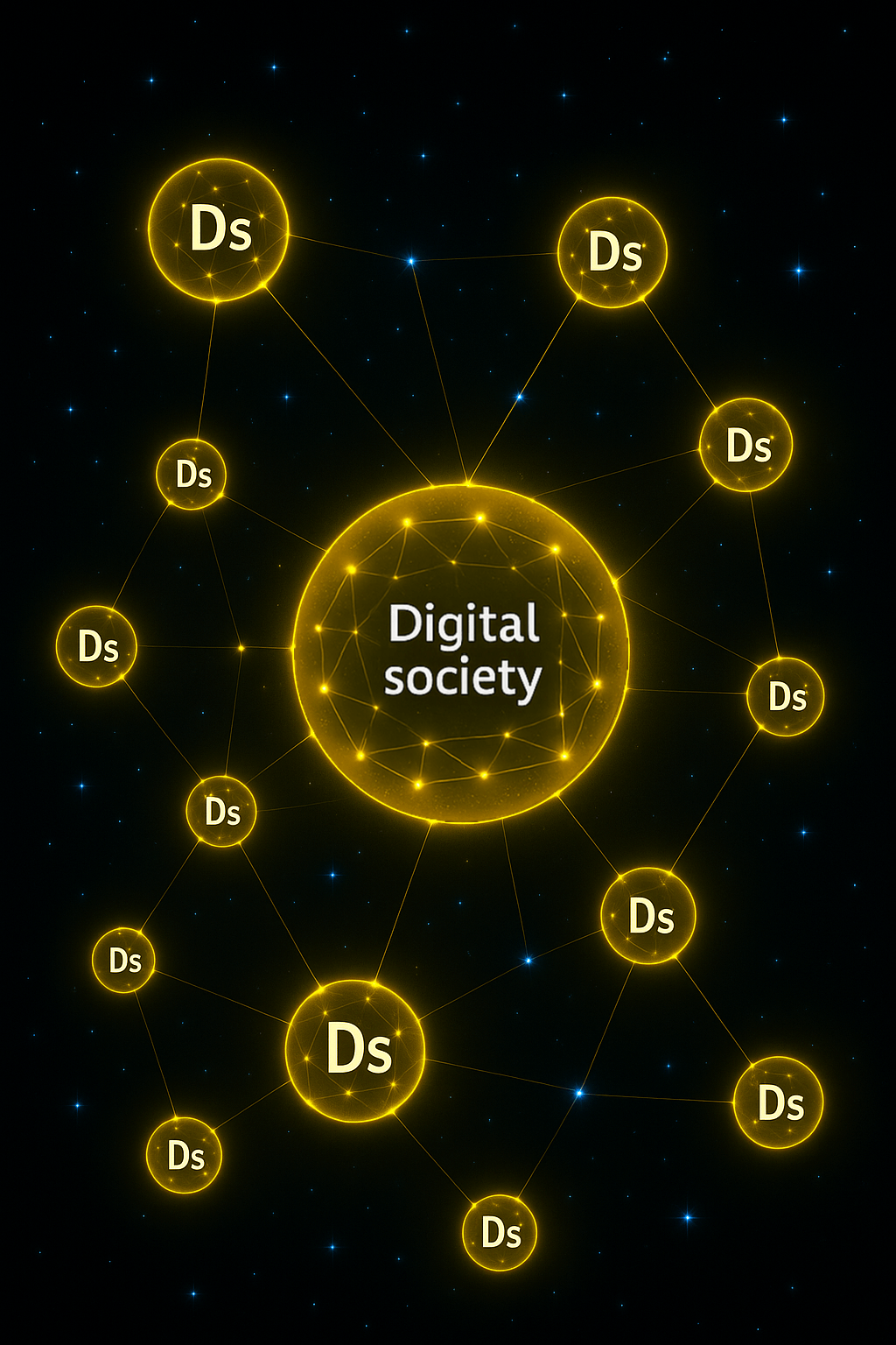 An image showing a Greek constellation of digital societies.