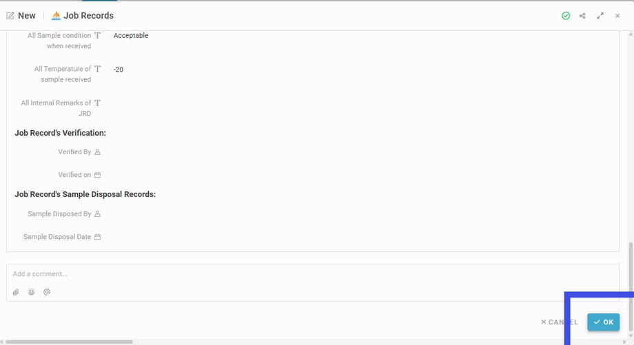 Click on 'OK' after filling in the details