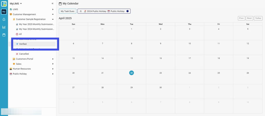 Navigate to and click the 'Verified' Listing