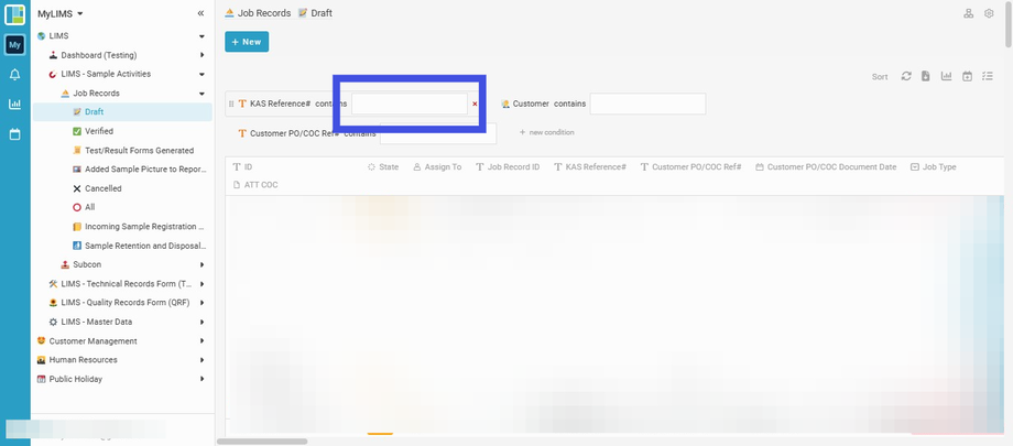 Enter KAS Reference#