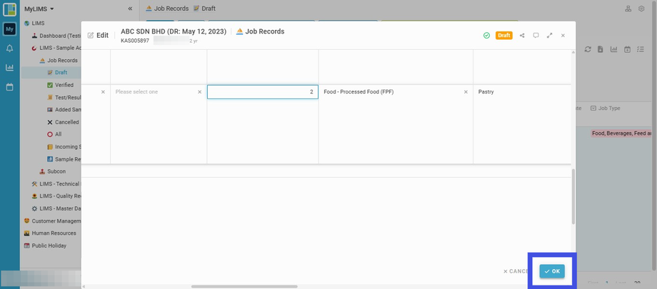 Click the 'OK' button