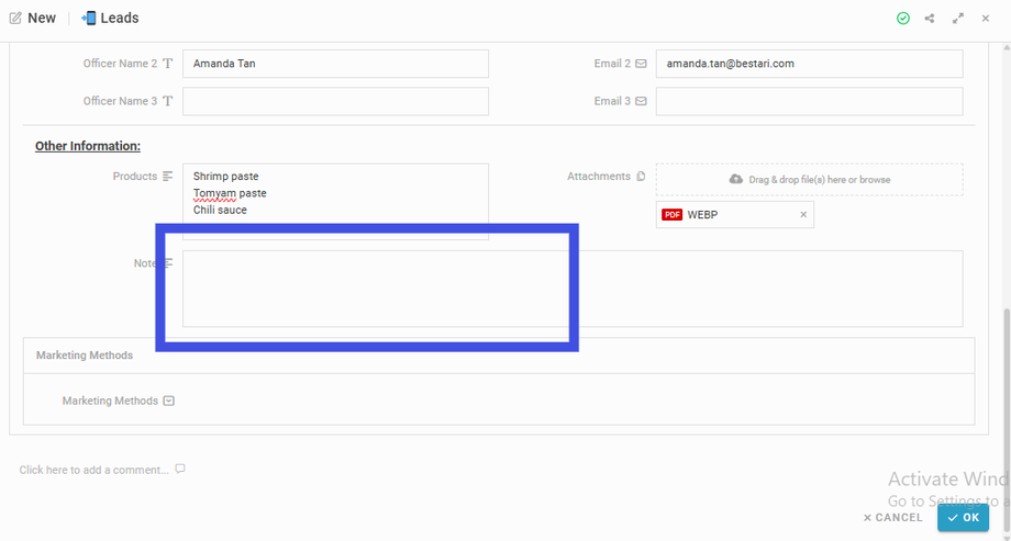 Insert Note (if any)