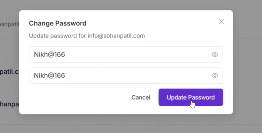 Change password