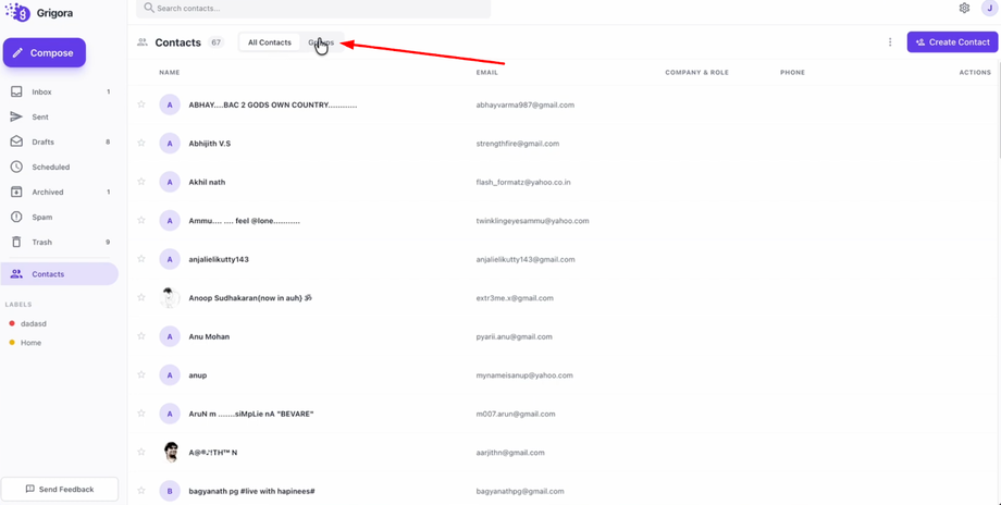 Click on "Groups" right next to it.&nbsp;