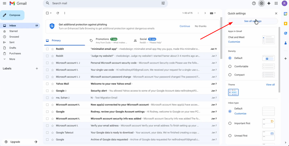 Select "See All Settings."&nbsp;