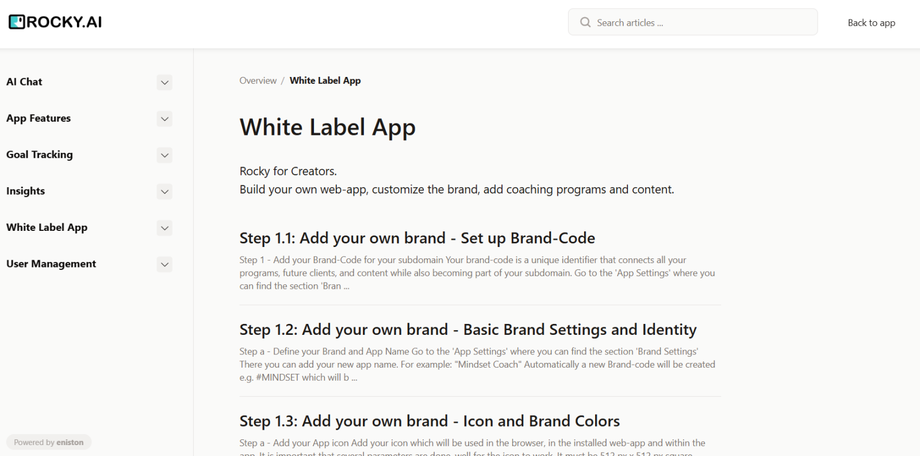 A screenshot of a white label applicationAI-generated content may be incorrect.