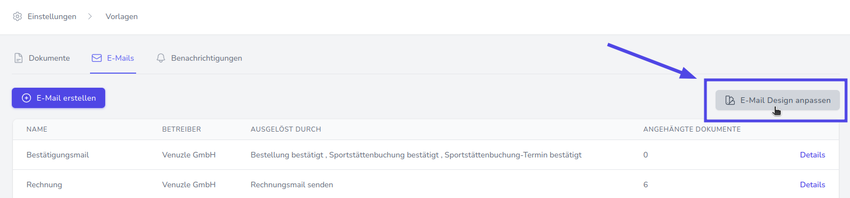 E-Mail Design anpassen