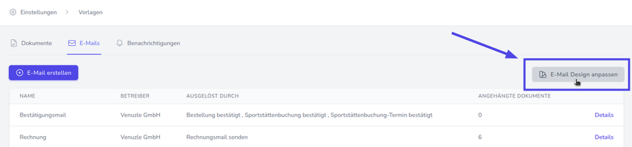 E-Mail Design anpassen