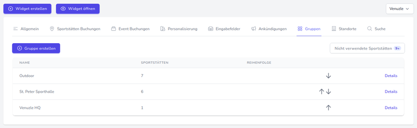 Erstellen von Gruppen