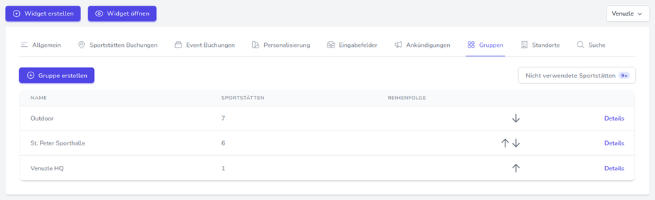 Erstellen von Gruppen