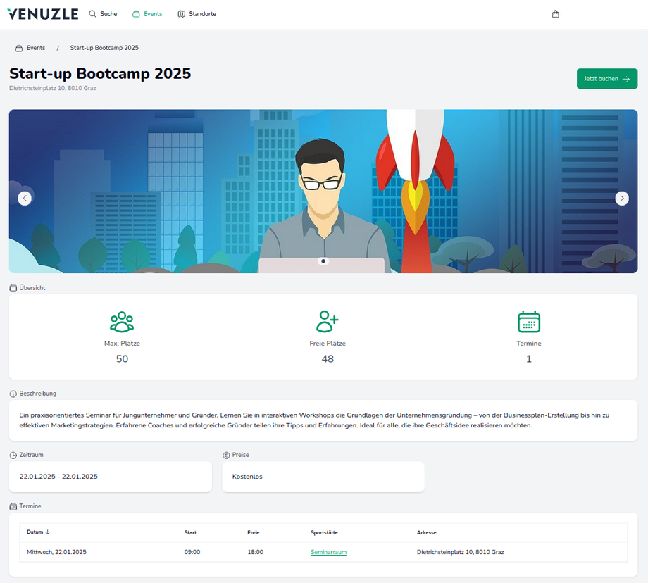 Event Details Widget