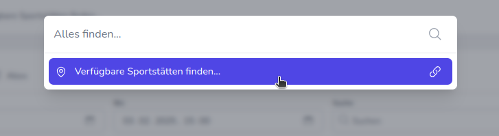 Suche nach Sportst&auml;tten