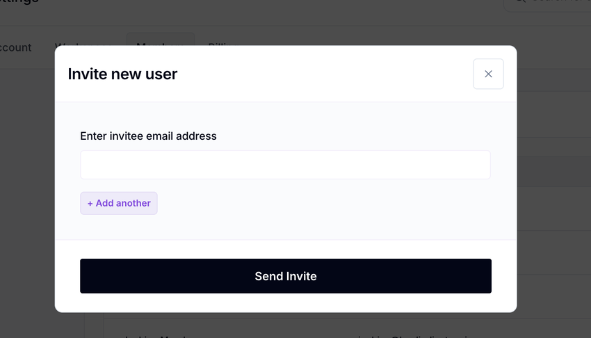Invite Member
