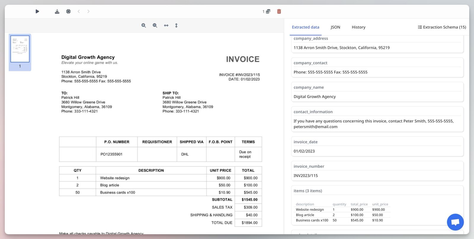 📝 Creating an Extraction Schema | Airparser Knowledge Base