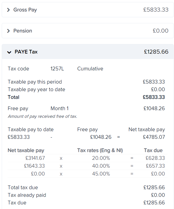 how tax is calculated