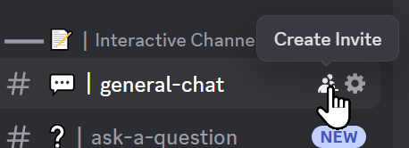 If you click the "invite" button in Discord, 