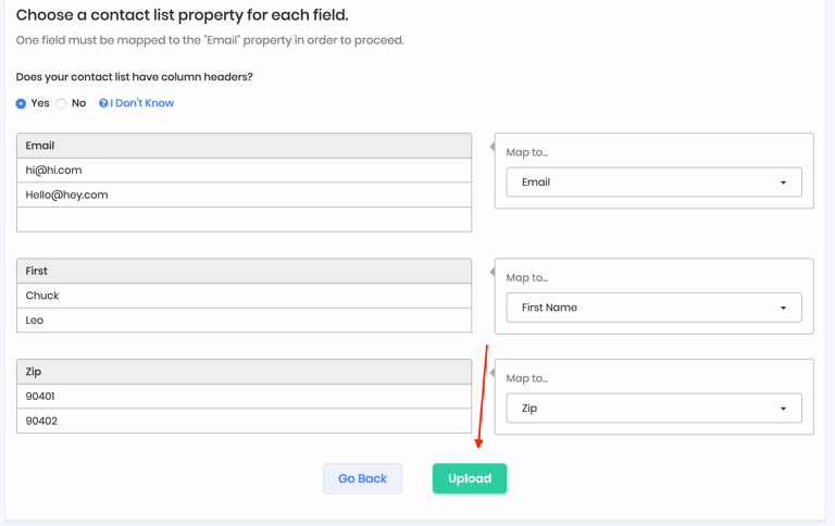 Create a Contact List | IGSendMail