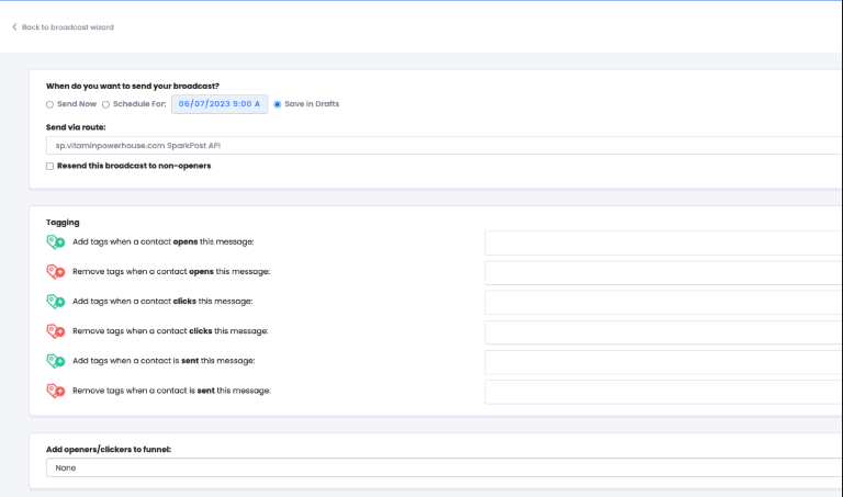 Schedule Your Broadcast | IGSendMail