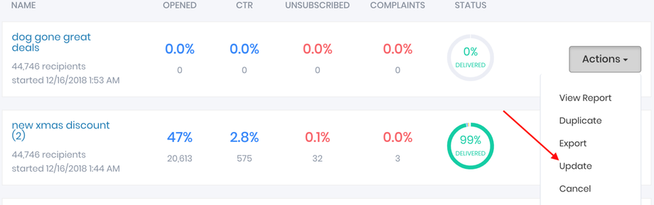 Revise tagging and funnel triggers for sent broadcasts | IGSendMail