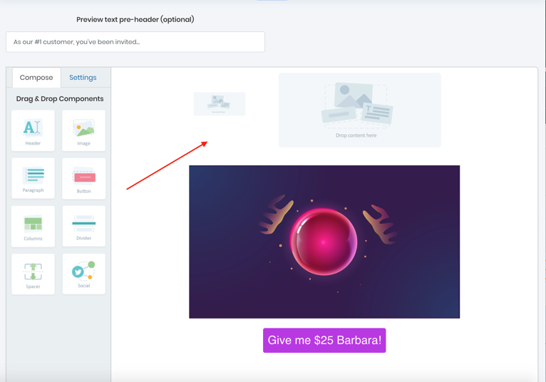 Designing your email - Using Columns | IGSendMail