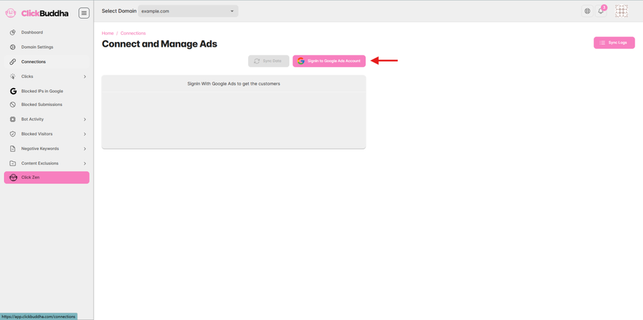 sign in with google ads