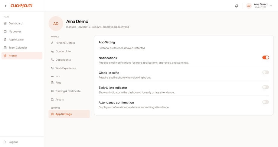 Web: pilihan akaun yang disimpan automatik.