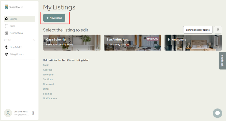 Add Listing