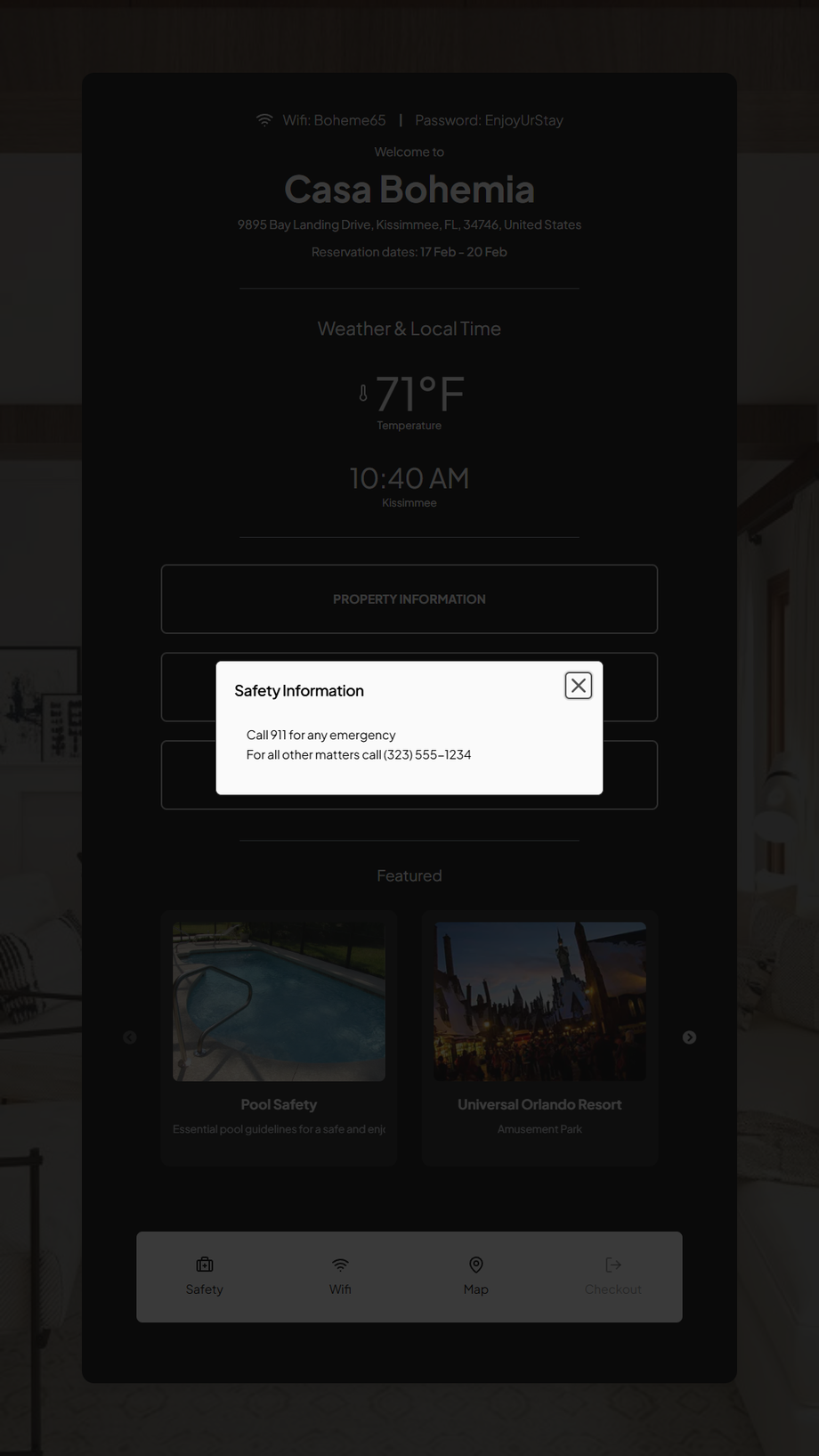 Safety and other important info