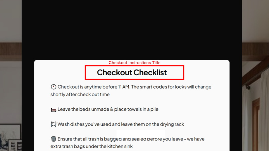 Checkout Instructions Title
