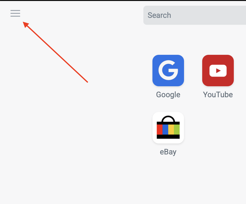 Overview icon navigation