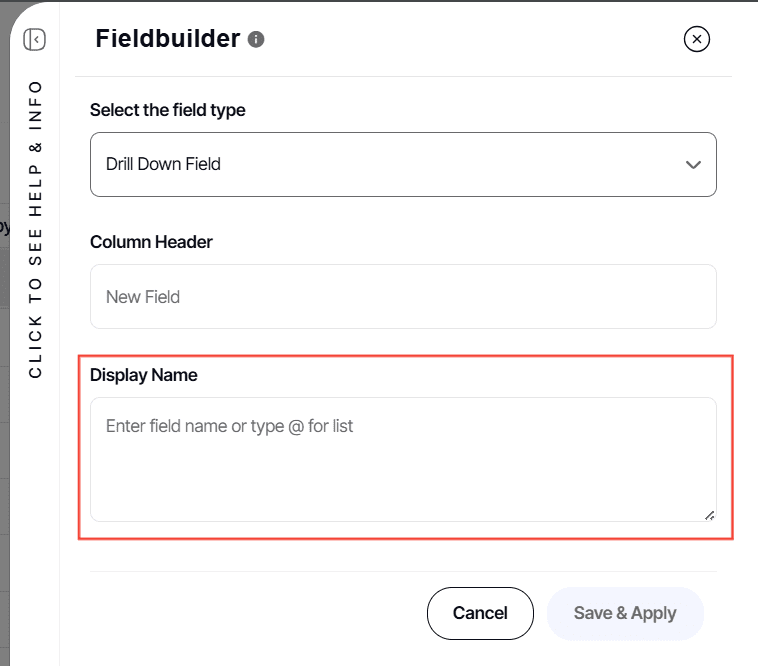A screenshot of a field builderAI-generated content may be incorrect.