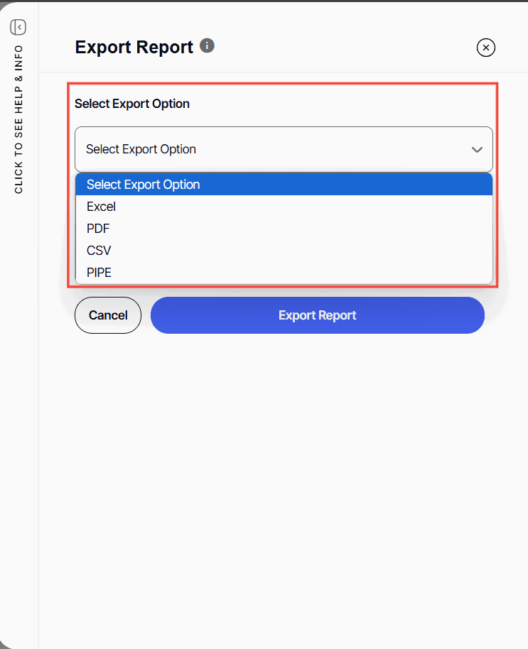 A screenshot of a export optionAI-generated content may be incorrect.