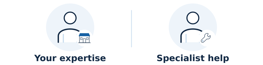 Keep the business’s expertise and customer knowledge involved. Use specialist support when complexity, capacity or risk makes outside help worthwhile.