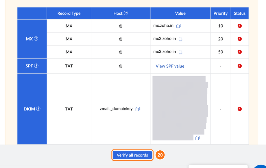 Verify all records