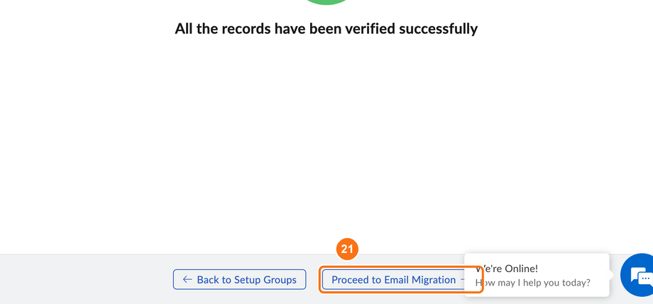 Proceed to Email Migration