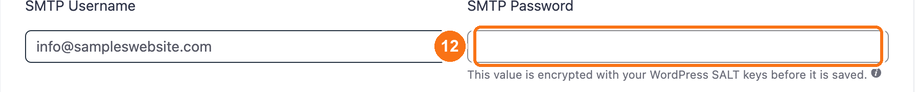 SMTP Password