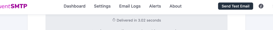 Test email sent