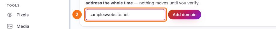 Typing the domain