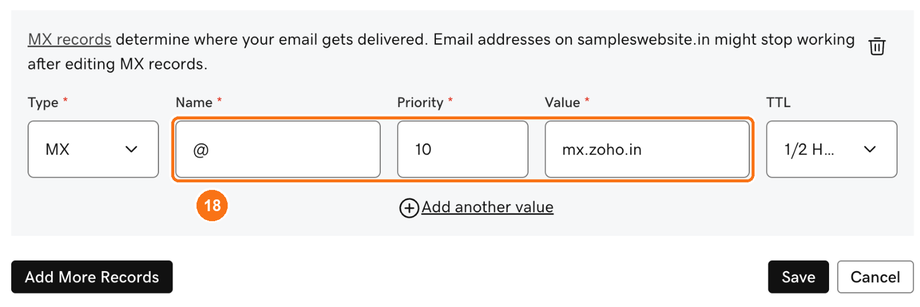 Name, Priority and Value