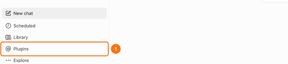 Plugins in ChatGPT's left sidebar