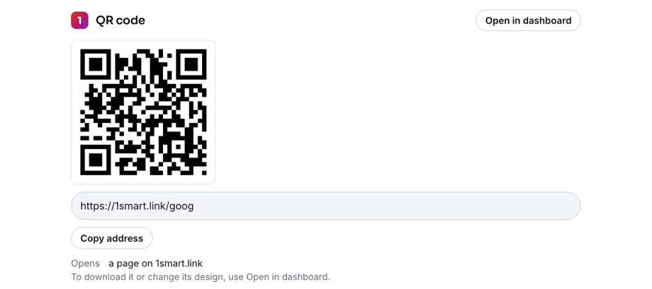 The QR code card